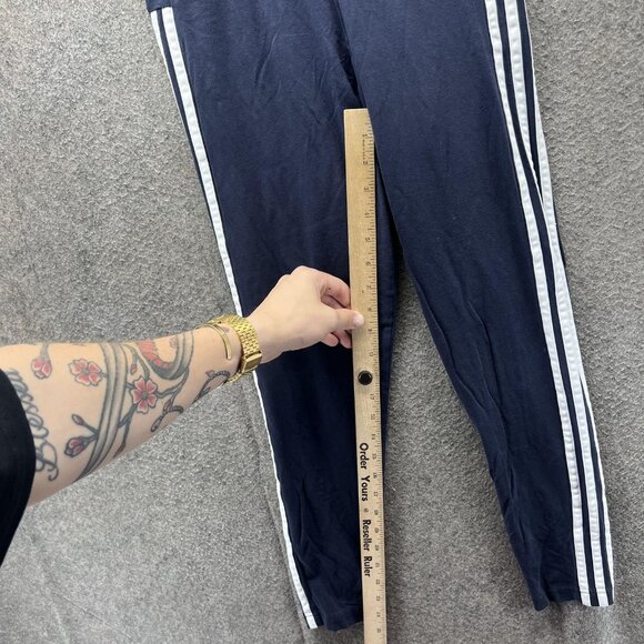 Adidas Pants Womens Medium Navy Blue Tiro 17 Training 3 Stripe Athletic Track - Picture 4 of 10